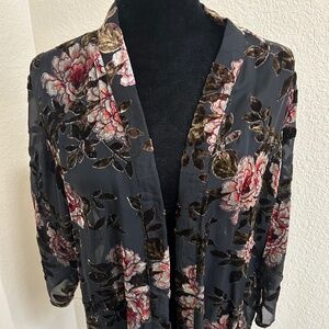 American Eagle Sheer Floral Cover Up/Shawl